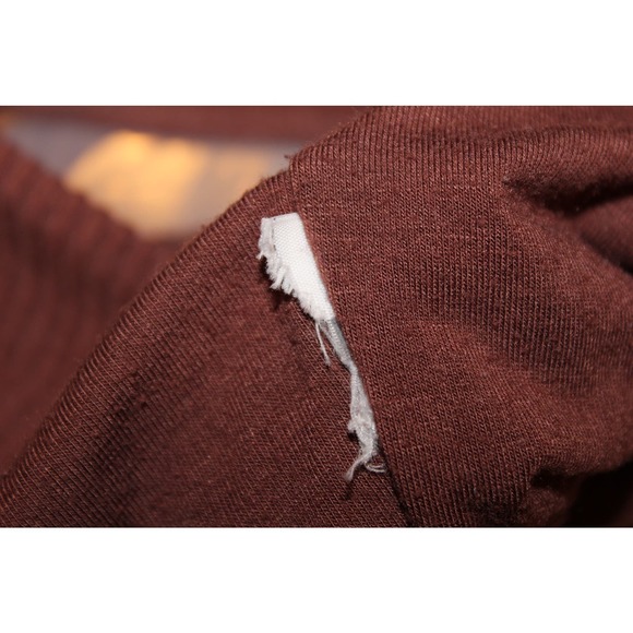 Women's Abercrombie & Fitch Chocolate Brown Ribbed Knit Crop Top Tank Top Size S - Picture 4 of 7